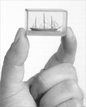 Small Sailing Ship, 1943/44. Wood, celluloid, hair, finger nail. Image copyright Effy Alexakis 2002.